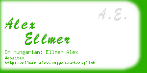 alex ellmer business card